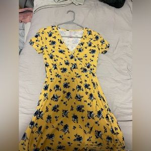 Yellow and Blue Mini Dress for Sale